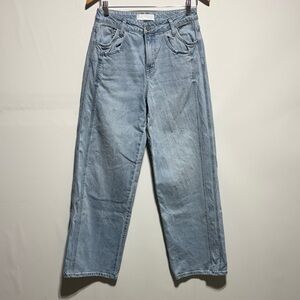 Vervet Women’s High Rise Panel Wide Leg Jeans